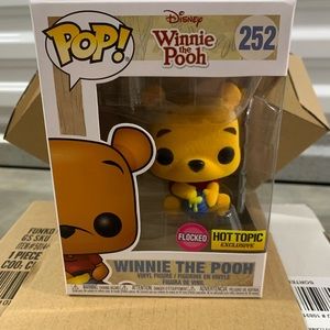 Vaulted 2017 Hot Topic Exclusive Flocked Winnie The Pooh Funko Pop New in box